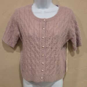 Cyrus Mauve Button-Up Cardigan Size XS NWT